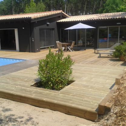 Brisse charpentes Marmande - Aménagement extérieurs - terrasse bois