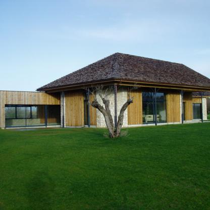 Brisse charpentes Marmande - Maison ossature bois contemporaine