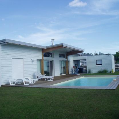 Brisse charpentes Marmande - Maison ossature bois contemporaine